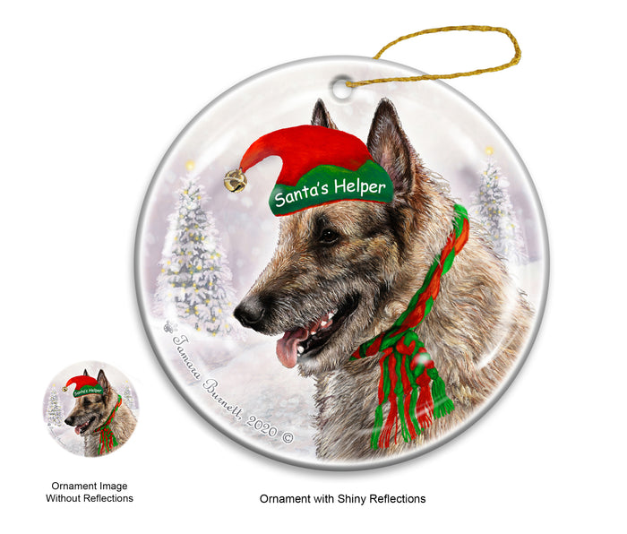 Belgian Laekenois - Santa's Helper Ornament