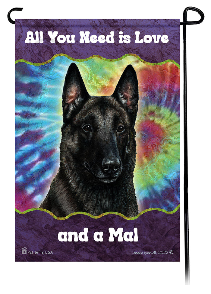 Belgian Malinois All You Need Is Love Garden Flags