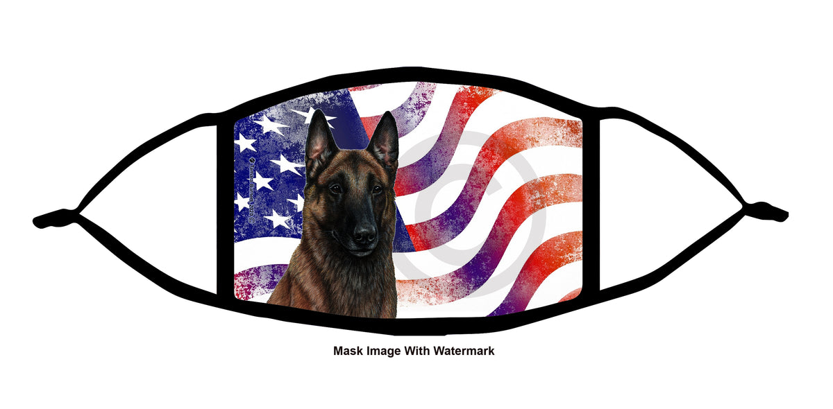 Belgian Malinois (Mahogany) Face Mask