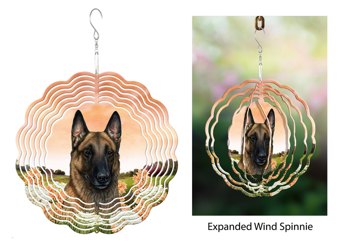 Belgian Malinois Fawn Wind Spinner