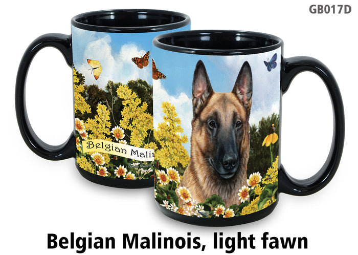 Belgian Malinois Light Fawn - Garden Party Fun Mug 15 oz