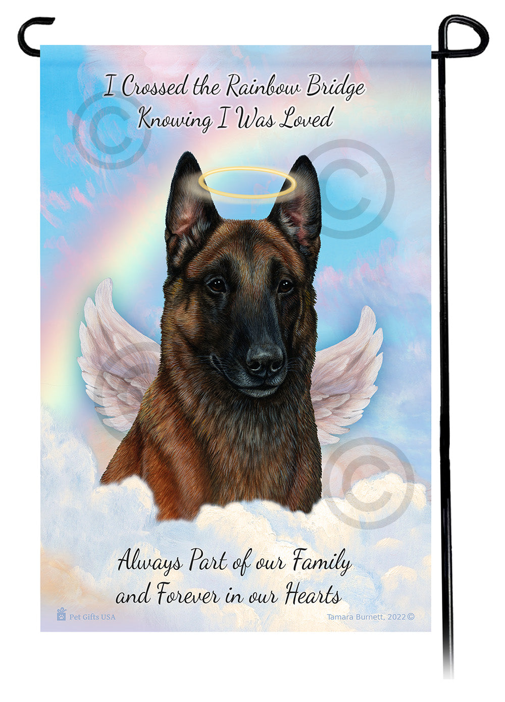 Belgian Malinois Memorial - Garden Flag