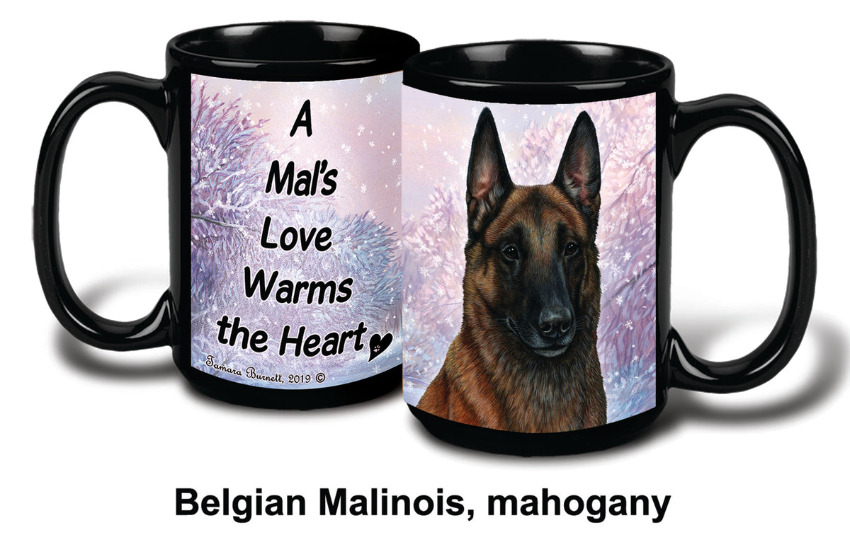 Belgian Malinois Mahogany Winter Mug 15 oz