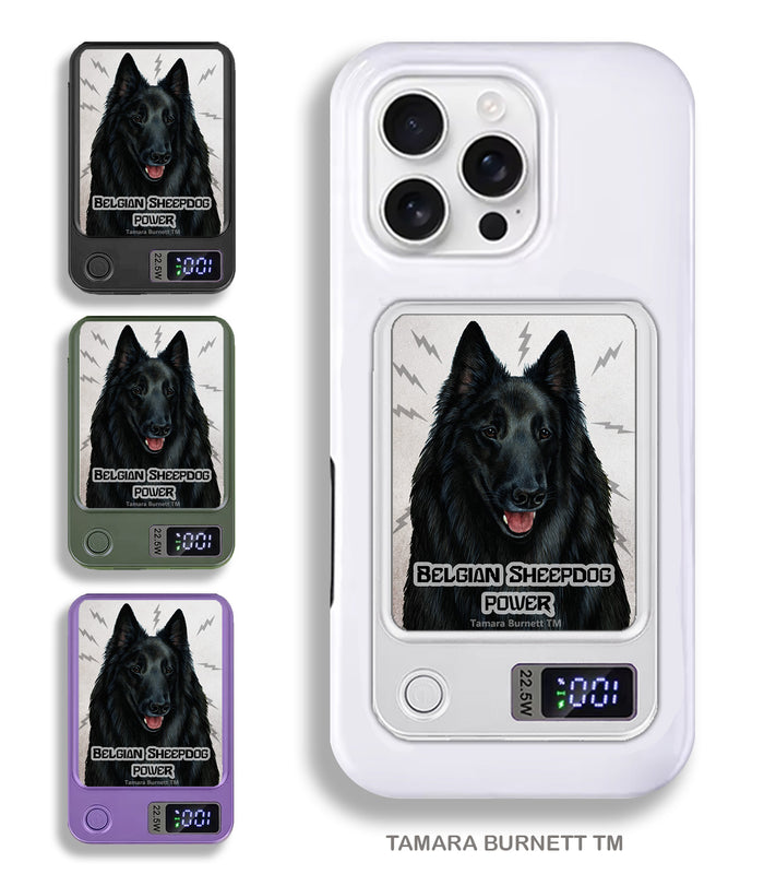 Belgian Sheepdog Style 1 Phone Bank Wireless Charger