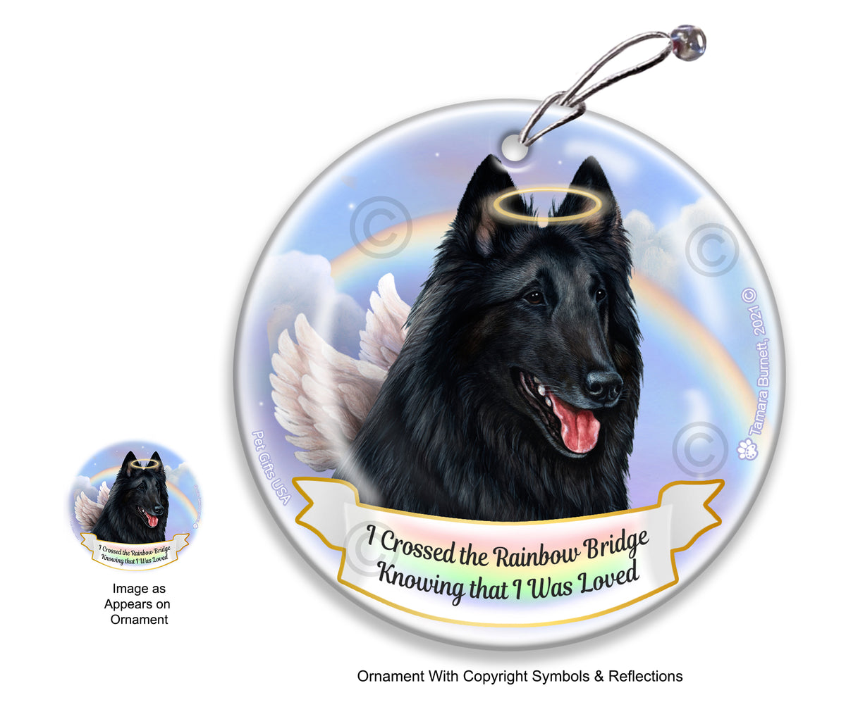 Belgian Shepherd Style 2 Ornament