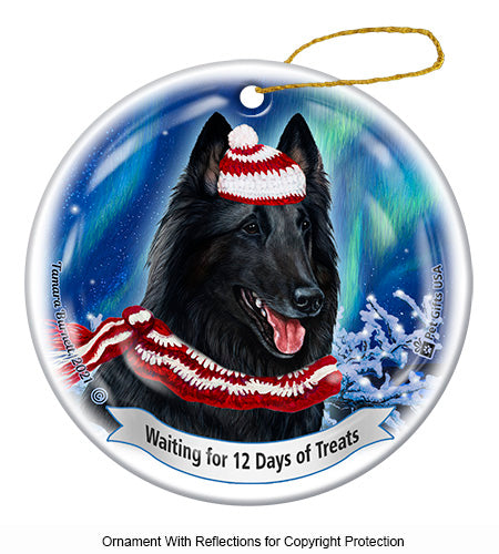 Belgian Shepherd Style 12 Days of Treats Ornament