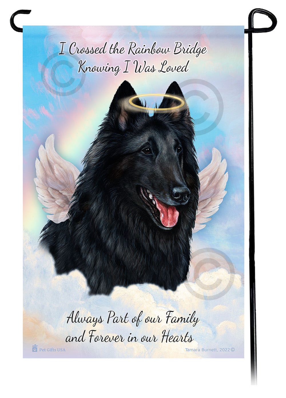 Belgian Sheepdog Memorial - Garden Flag