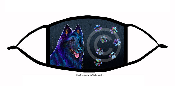 Belgian Sheepdog Face Mask