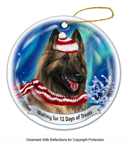 Belgian Tervuren 12 Days of Treats Ornament