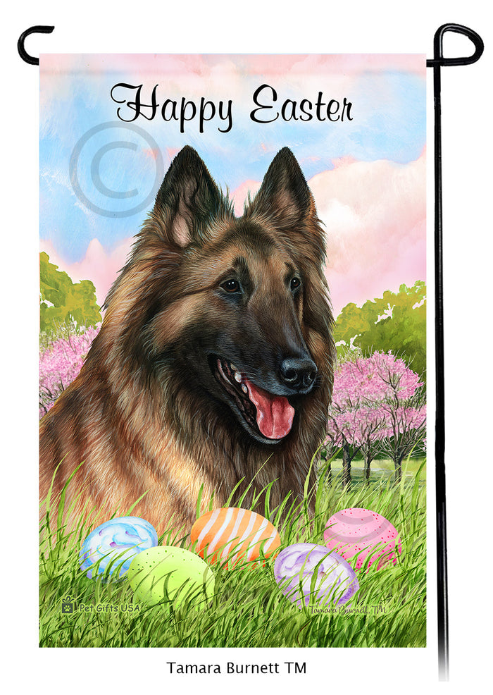 Belgian Tervuren Happy Easter Garden Flags