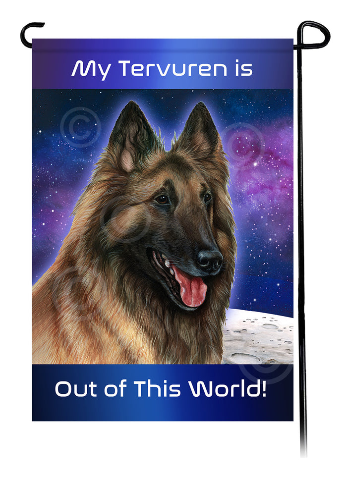 Belgian Tervuren Out Of This World Garden Flags