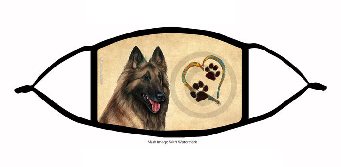 Belgian Tervuren (Fawn) Face Mask