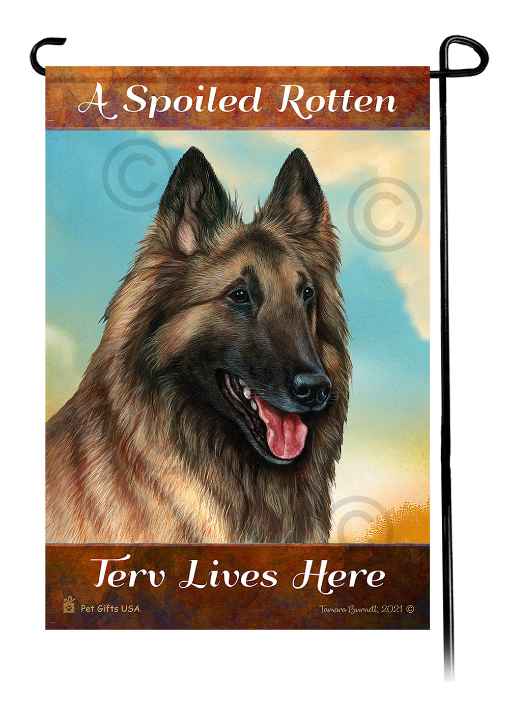 Belgian Tervuren Spoiled Rotten Garden Flags
