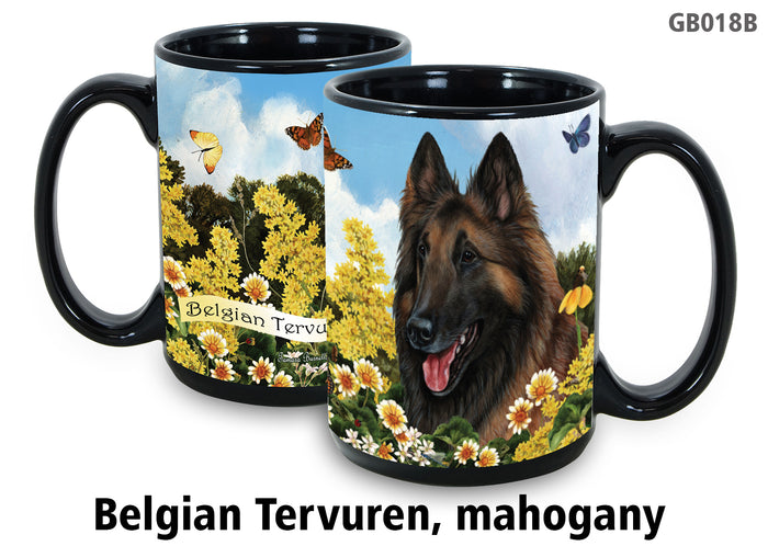 Belgian Tervuren Mahogany - Garden Party Fun Mug 15 oz