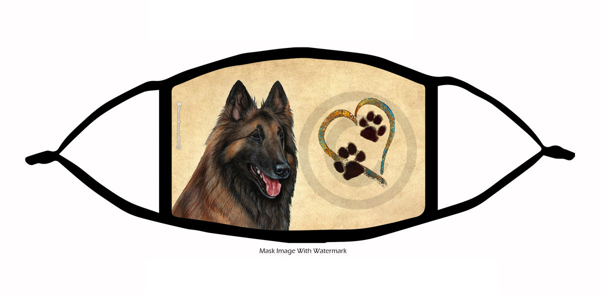 Belgian Tervuren (Mahogany) Face Mask