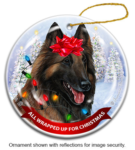 Belgian Tervuren Mahogany Ornament