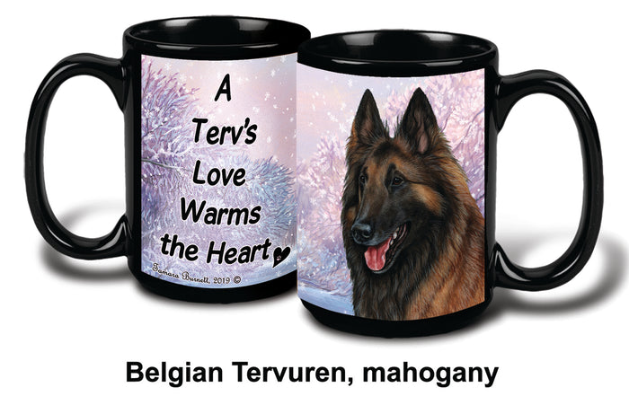Belgian Tervuren Mahogany Winter Mug 15 oz