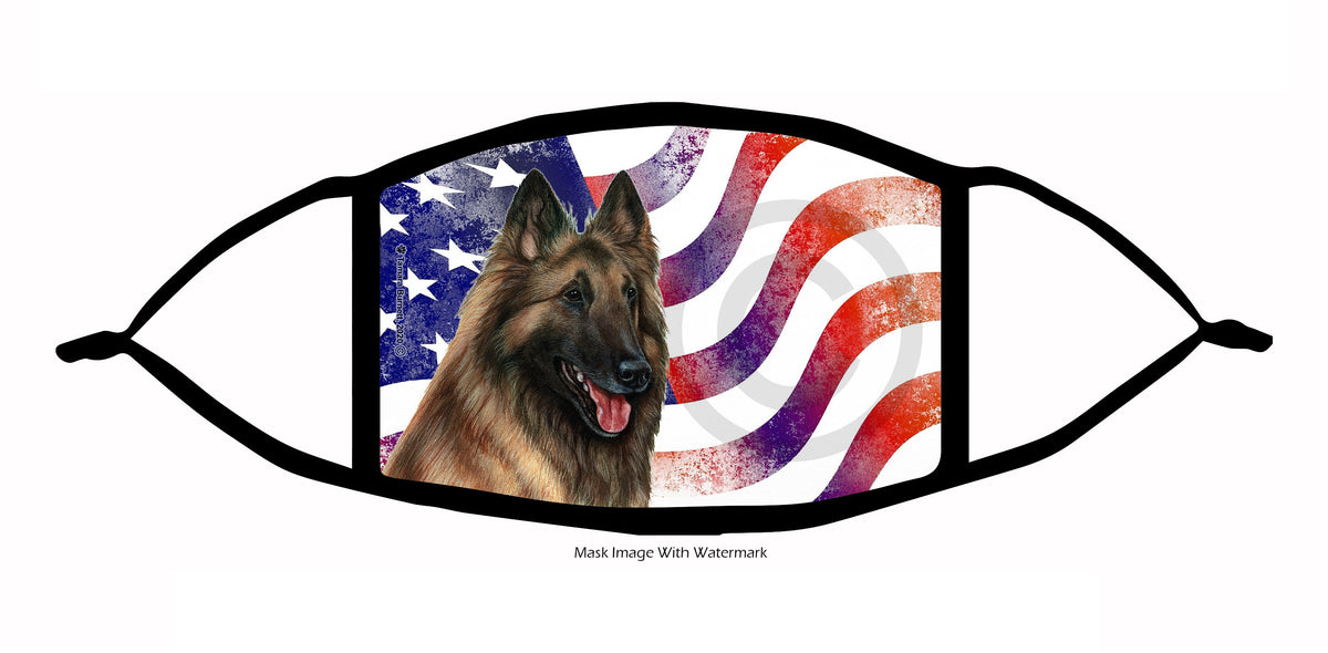 Belgian Tervuren (Fawn) Face Mask