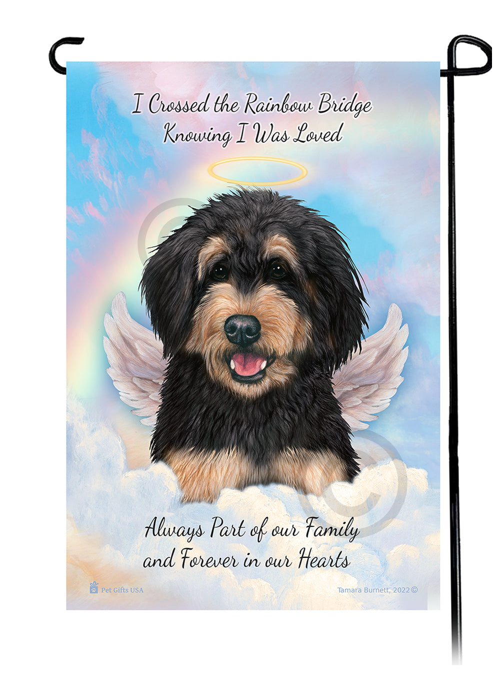 Bernedoodle Memorial - Garden Flag