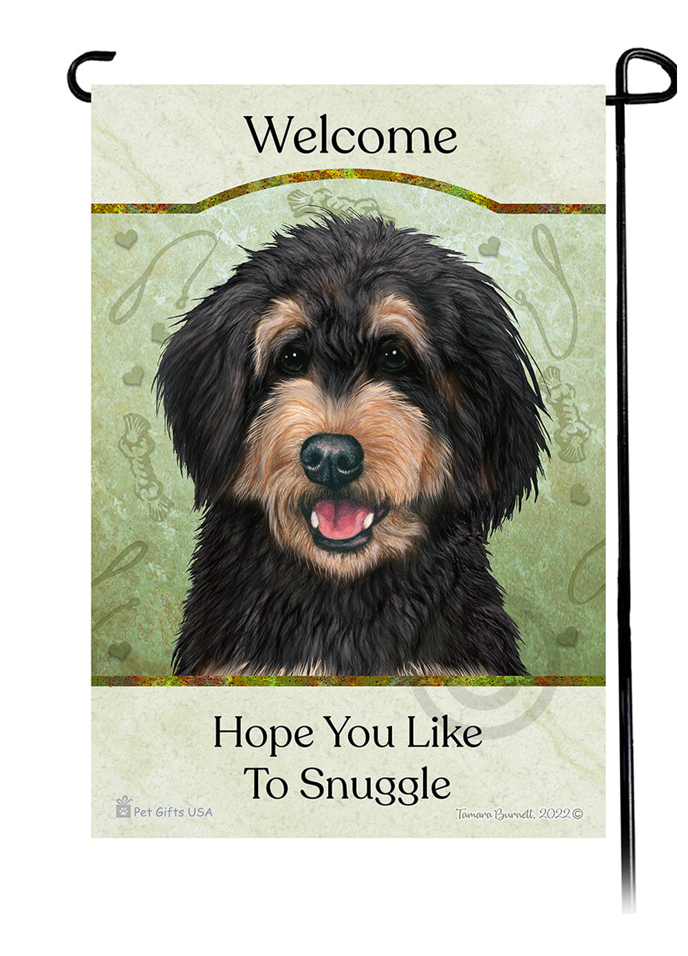 Bernedoodle Hope You Like To Snuggle - Garden Flag