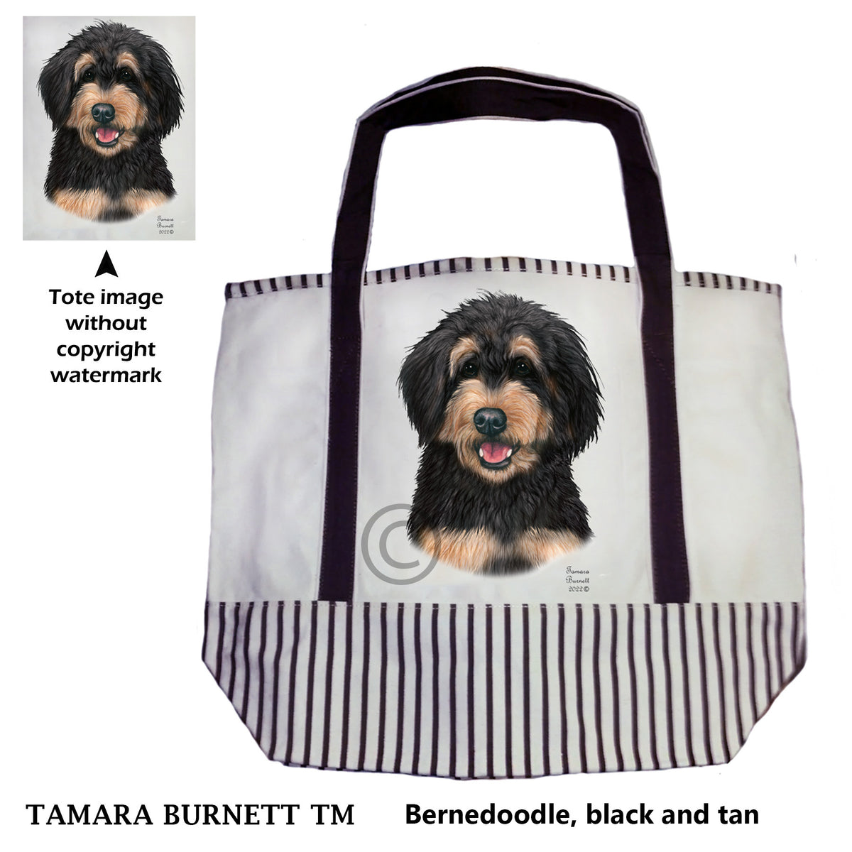 Bernedoodle - Tote Bag