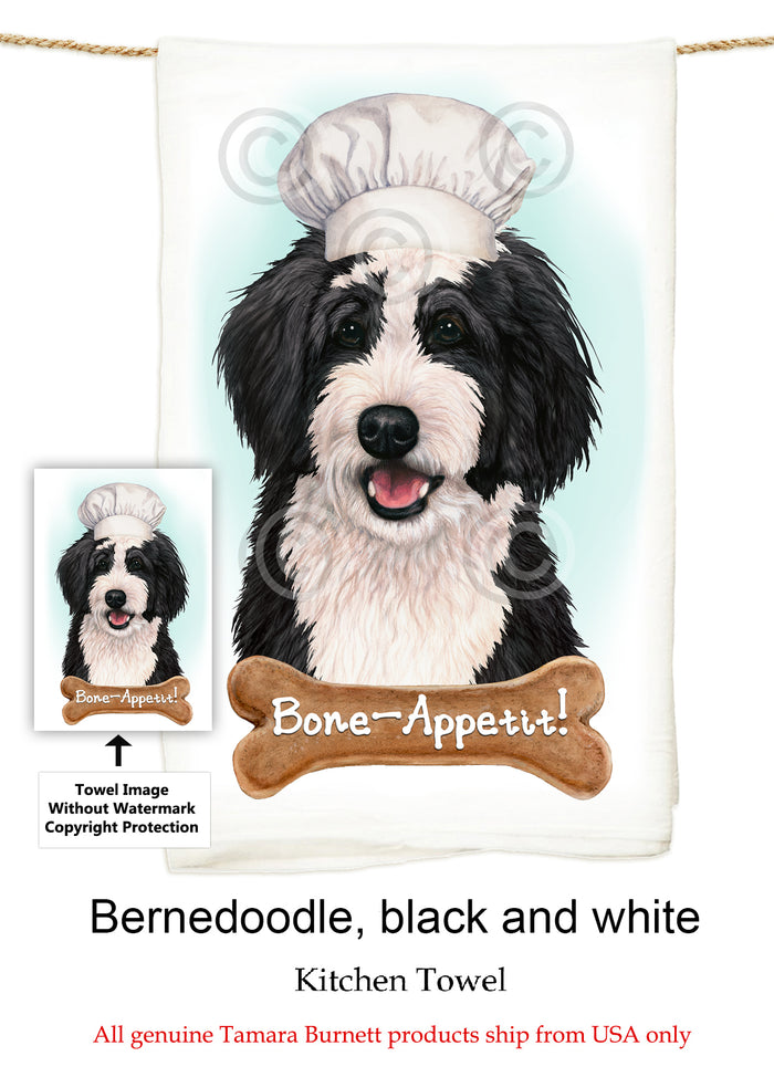 Bernedoodle Flour Sack Towel