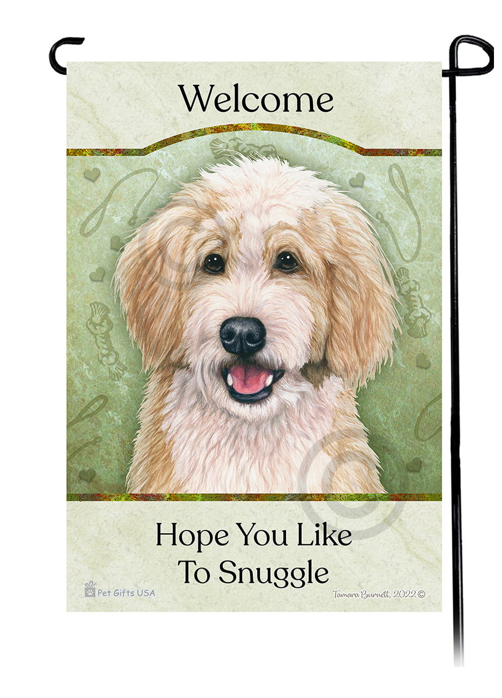 Bernedoodle Hope You Like To Snuggle - Garden Flag