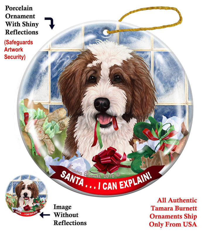 Bernedoodle - Santa I Can Explain Ornament
