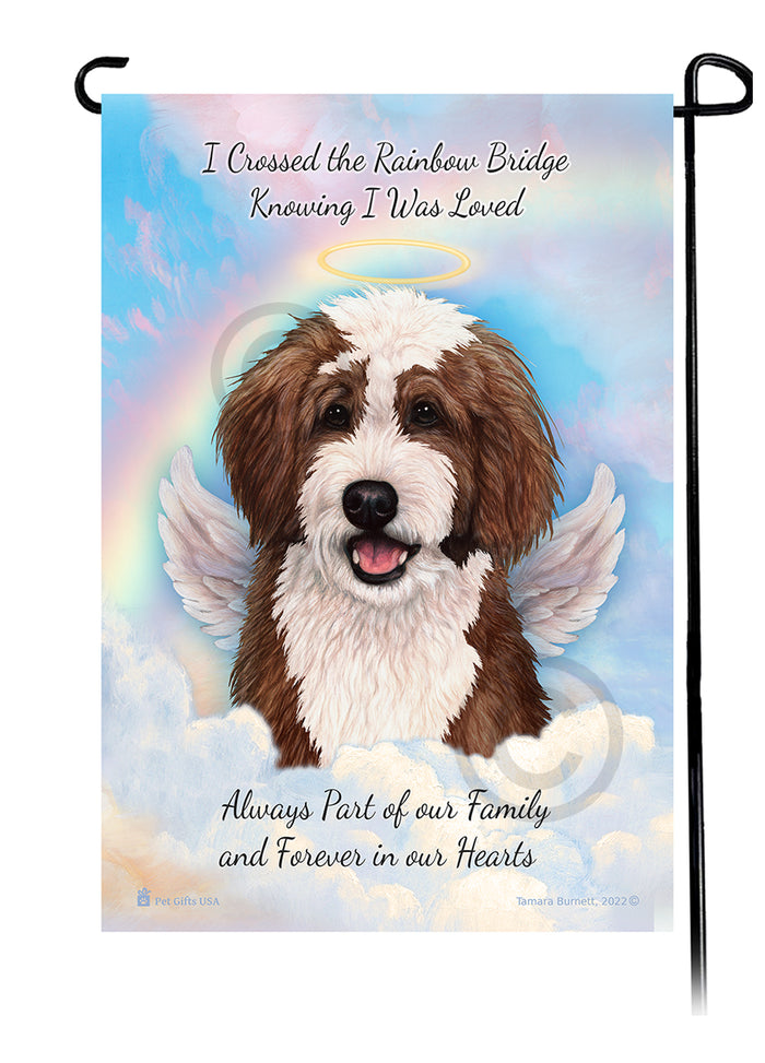 Bernedoodle Memorial Garden Flags