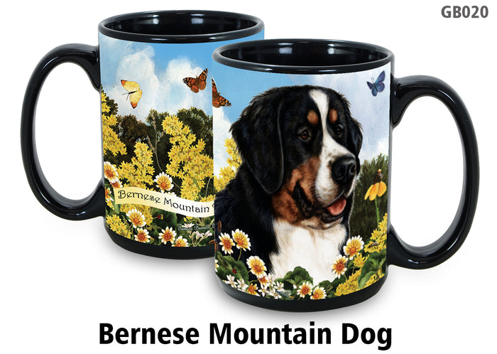 Bernese Mountain Dog - Garden Party Fun Mug 15 oz