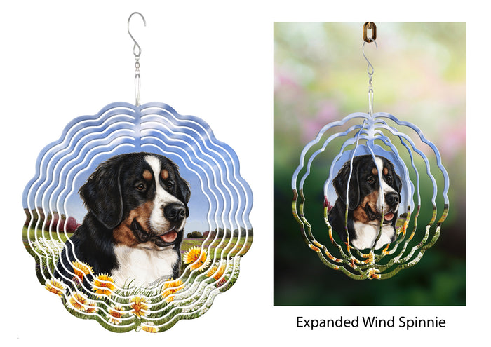 Bernese Mountain Dog Wind Spinner