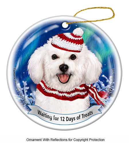 Bichon Frise 12 Days of Treats Ornament