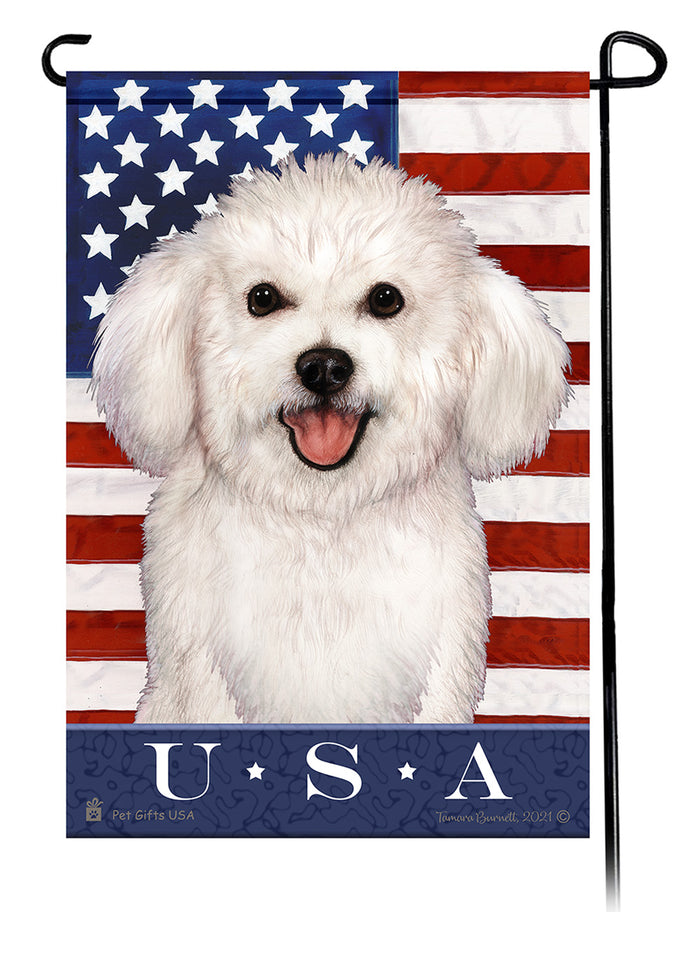 Bichon Frise True Blue Garden Flags