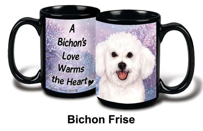 Bichon Frise Winter Mug 15 oz