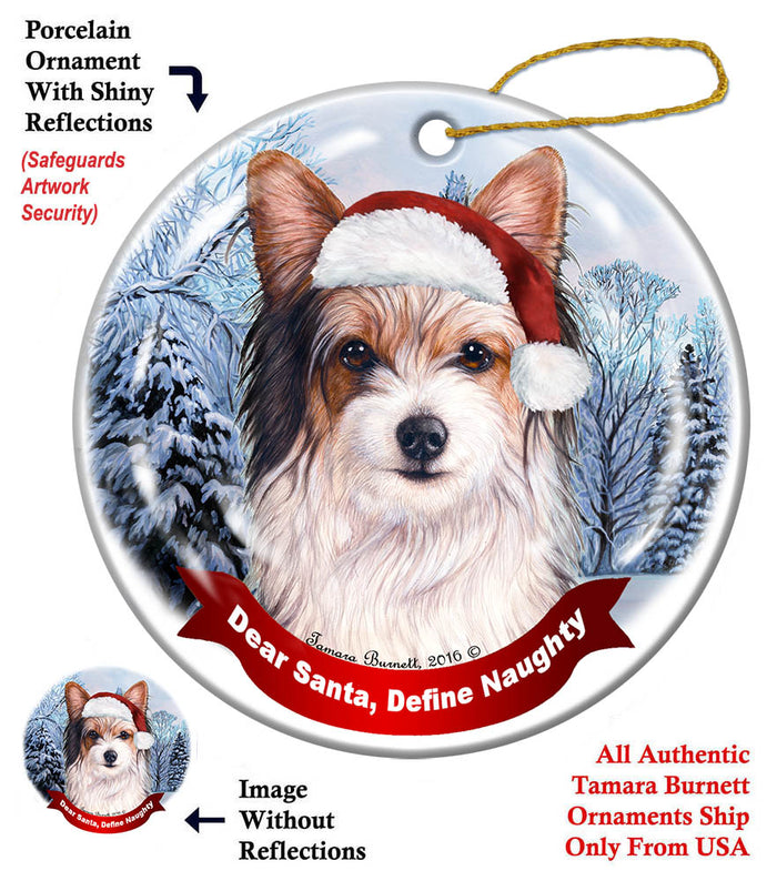 Biewer Terrier - Dear Santa, Define Naughty Christmas Ornament