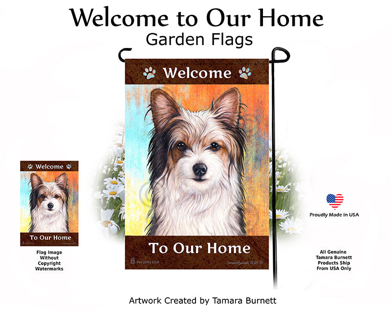 Biewer Terrier Welcome To Our Home Garden Flags