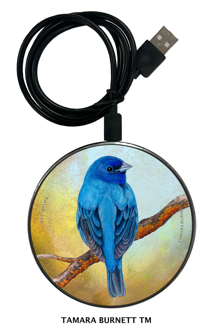 Indigo Bunting Zoomies Wireless Charger