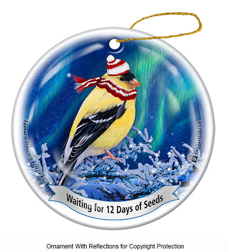 Goldfinch (American) 12 Days of Treats Ornament