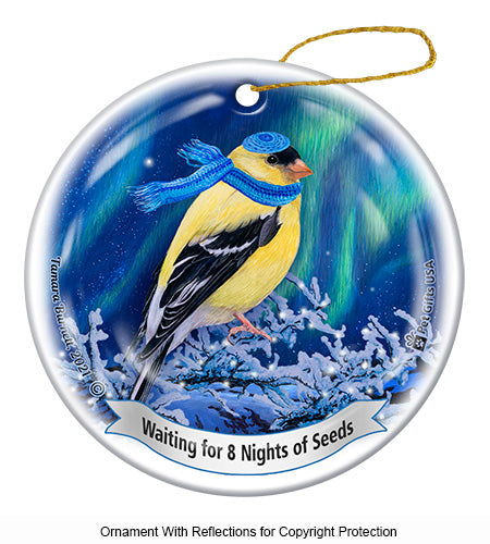 American Goldfinch Hanukkah Ornament