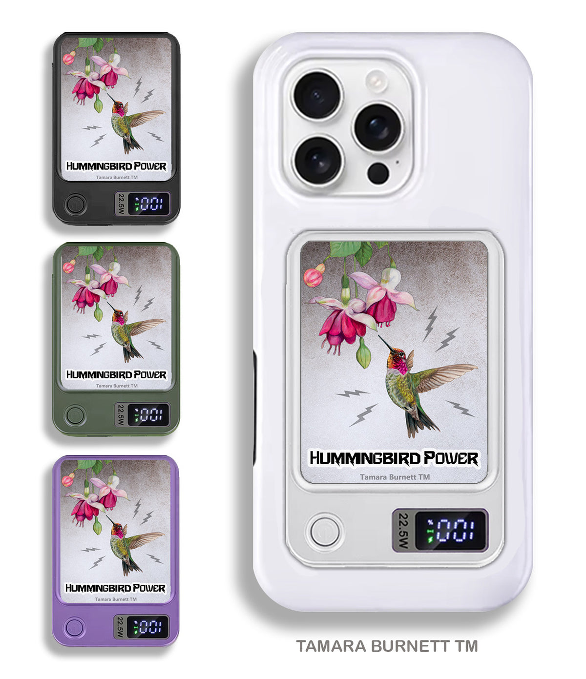 Hummingbird Anna's Phone Bank Wireless Charger