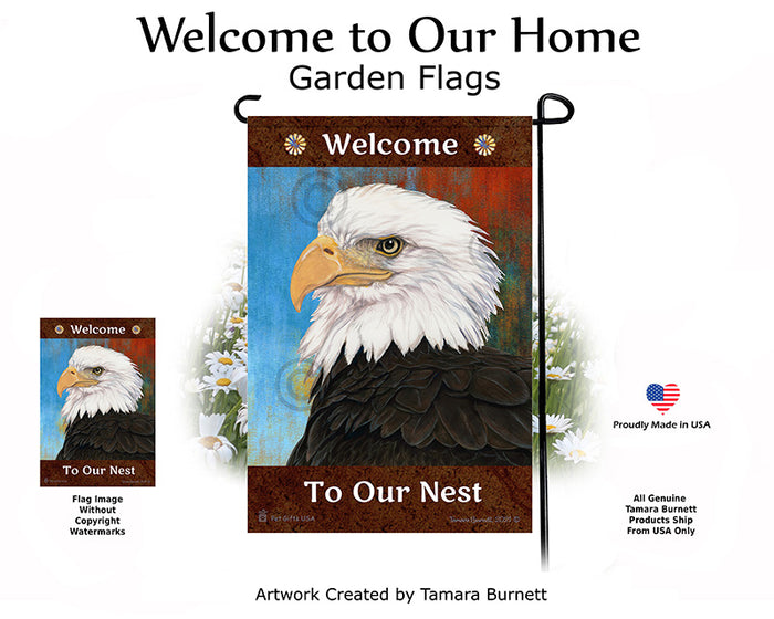 Eagle Welcome To Our Home Garden Flags