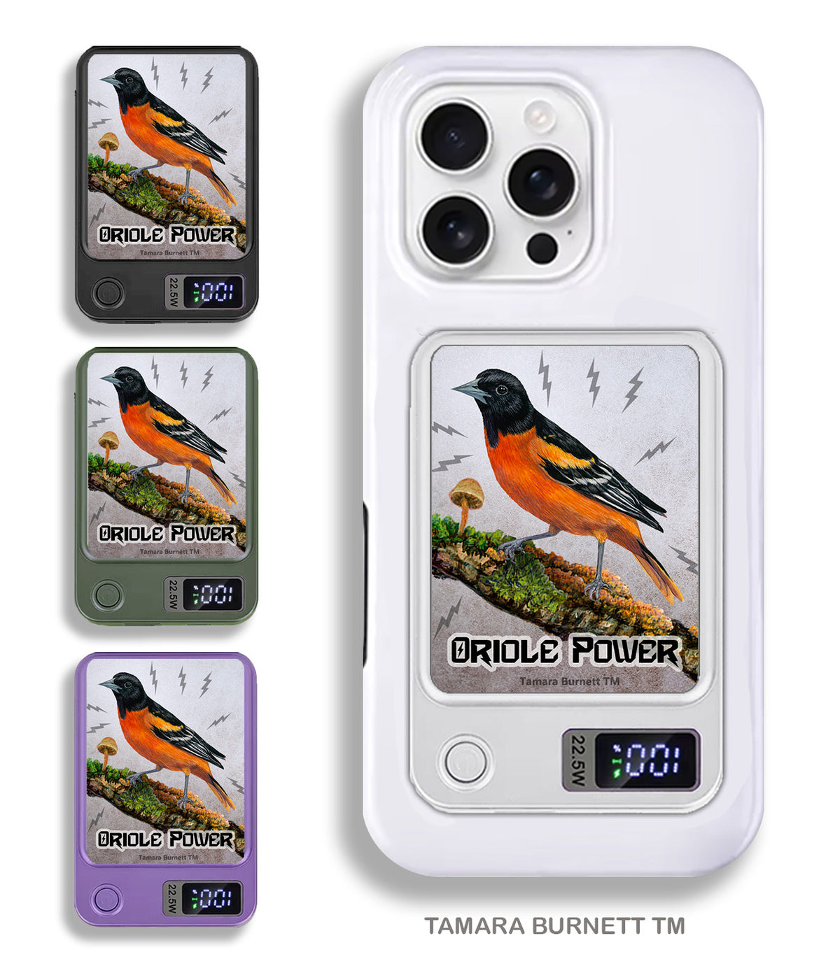 Baltimore Oriole Phone Bank Wireless Charger