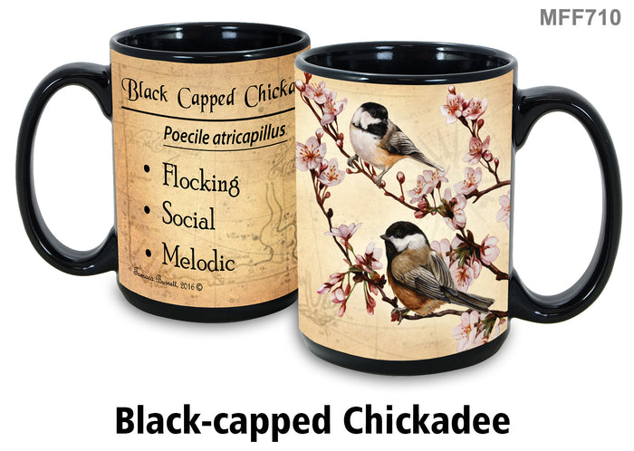 Black Capped Chickadee - My Faithful Friends Mug 15 oz