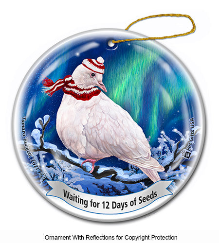 White Doves Ornament