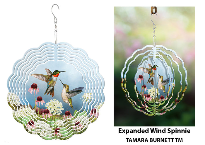 Ruby-throated Hummingbird Wind Spinner