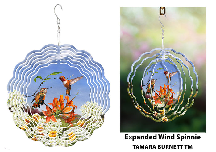Rufous Hummingbird Wind Spinner
