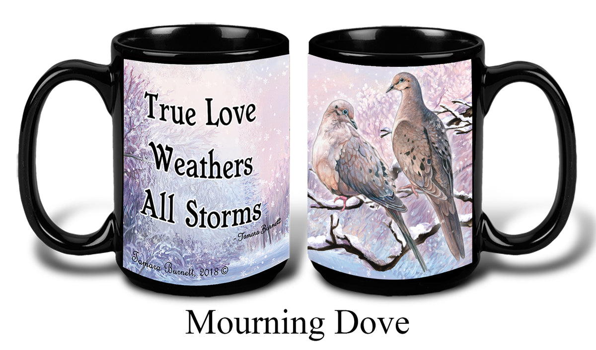 Mourning Doves Winter Mug 15 oz