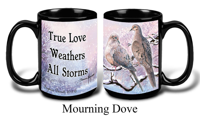 Mourning Doves Winter Mug 15 oz