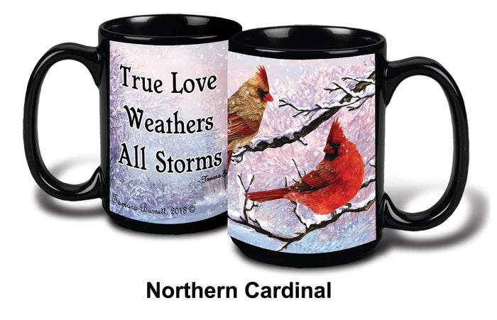 Northern Cardinal Winter Mug 15 oz