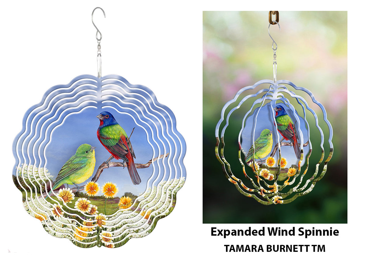 Painted Bunting Wind Spinner